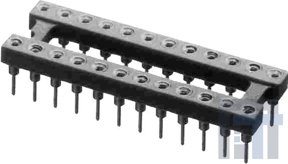 06-3518-10T Установочные панели для ИС и компонентов OPEN FRAME COLLET SOLDER TAIL 6 PINS