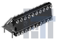 16-4820-90C Установочные панели для ИС и компонентов VERTISOCKETS HORIZ COLLET 16 PINS