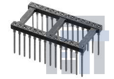 48-6508-20 Установочные панели для ИС и компонентов OPEN FRAME COLLET WIRE WRAP 48 PINS
