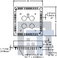 54020-32030LF Установочные панели для ИС и компонентов PLCC THRU-HOLE 32P