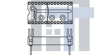 624-CG1T Установочные панели для ИС и компонентов 24P SLOTTED HDR TIN 150