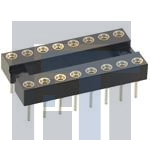 D2816-42 Установочные панели для ИС и компонентов 16 PIN DIL IC SOCKET VERT PC TAIL