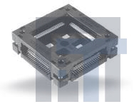 IC234-1284-043N Установочные панели для ИС и компонентов 128P QFP 0.50MM PCH W/O POSITIONING PIN