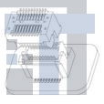 10106814-021002LF Межплатные и промежуточные соединители 20P MEZZANINE 2MM HERMAPHRODITIC SHORT