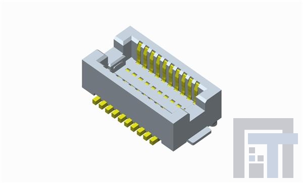 10132797-021100LF Межплатные и промежуточные соединители 2.3mm Height,Dbl Rw 20P, Plug, Connector