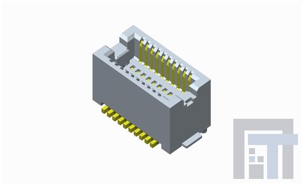 10132797-025100LF Межплатные и промежуточные соединители 4.3mm Height,Dbl Rw 20P, Plug, Connector