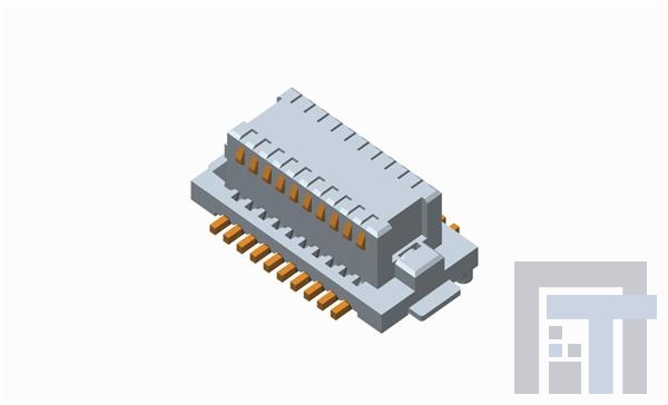 10132798-022100LF Межплатные и промежуточные соединители 2.7mm Height,Dbl Rw 20P,Recept,Connector