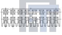 1734606-8 Межплатные и промежуточные соединители AMPMODU 2mm Pitch 8P R/A SMT 8Au
