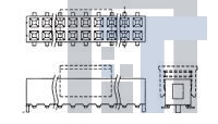 2023519-1 Межплатные и промежуточные соединители ASSY AMPMODU 2MM PLUG SMT-TYPE CONN