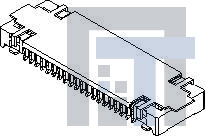 501527-0430 Межплатные и промежуточные соединители .4MM 40P V RECPT 1.30MM STACK HGHT