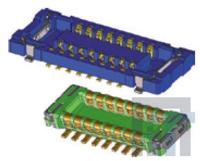 503548-1020 Межплатные и промежуточные соединители 0.4 B/B HRF REC PKG 10CKT