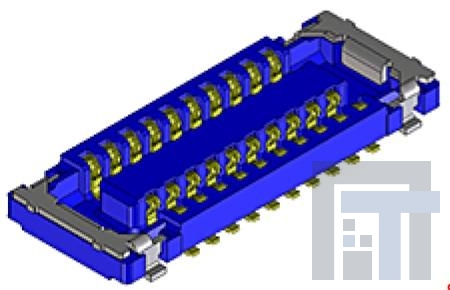 503772-1610 Межплатные и промежуточные соединители 0.4 B/B REC ASSY 16CKT EMBSTP PKG