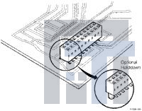 68046-303 Межплатные и промежуточные соединители DUBOX RECPT VERT