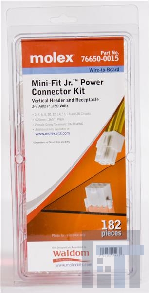 76650-0015 Межплатные и промежуточные соединители MINIFIT JR KIT WTB