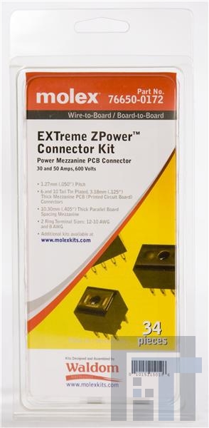 76650-0172 Межплатные и промежуточные соединители ZPOWER RING TERM KIT