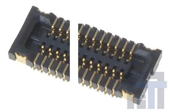 BM10JC-10DS-0-4V(53) Межплатные и промежуточные соединители 10P 2 ROW RECEPT SMT VERT .4MM PITCH