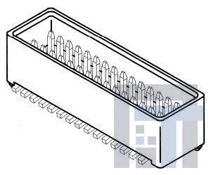IL-WX-24PB-HF-HD-S-BE Межплатные и промежуточные соединители 24POS 0.8MM SMT