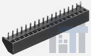 MDF7-22S-2-54DSA(56) Межплатные и промежуточные соединители 21P SNG ROW RECEPT STRT T/H BTM ENT CON