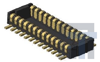 WP3-P016VA1-R6000 Межплатные и промежуточные соединители 16P PLG B2B .4mm PCH 1.0mm HEIGHT