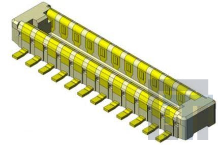 WP9-P010VA1-R500 Межплатные и промежуточные соединители .4mmPi.8mmHNrwWidth BtoB10pinplug500pcTR