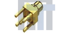 1-1634007-0 РЧ соединители / Коаксиальные соединители MMCX Str PCB Plg 50 Ohm Gold