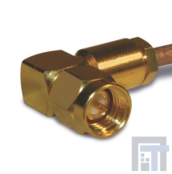 132131 РЧ соединители / Коаксиальные соединители SMA R/A CLAMP PLUG 174/316 GOLD