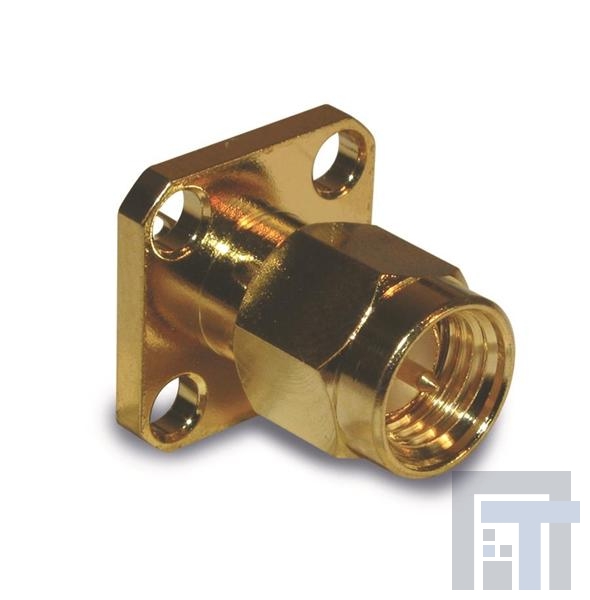 132140 РЧ соединители / Коаксиальные соединители SMA PANEL MOUNT PLUG 4 HOLE