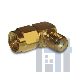 132172 РЧ адаптеры - внутрисерийные SMA R/A PLUG TO JACK ADAPTER 50 OHM GOLD