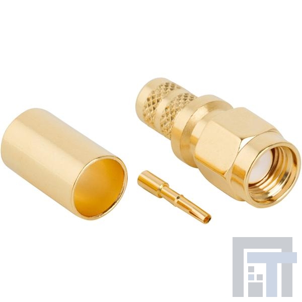 132231RP РЧ соединители / Коаксиальные соединители SMA ST CRMP PLG GOLD RG8X LMR240 REV POL