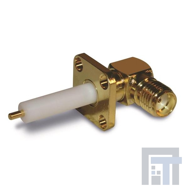 132318 РЧ соединители / Коаксиальные соединители SMA 4-HOLE R/A PANEL MNT RECPT TEF