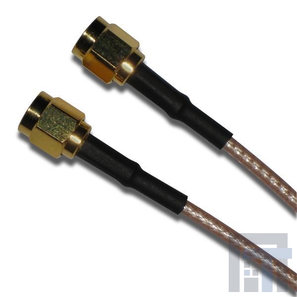 135101-01-16-00 Соединения РЧ-кабелей STR/SMA Plug on RG-316 cable, 16in