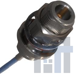 138-4308-407 РЧ соединители / Коаксиальные соединители STR CRIMP BLKHD JACK SOLDER OR CRIMP CONT