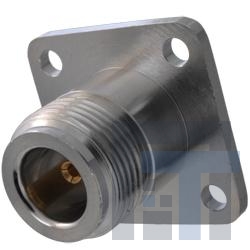 138-4701-607 РЧ соединители / Коаксиальные соединители 4-HOLE FLANGEMNTJACK RECEPTACLE