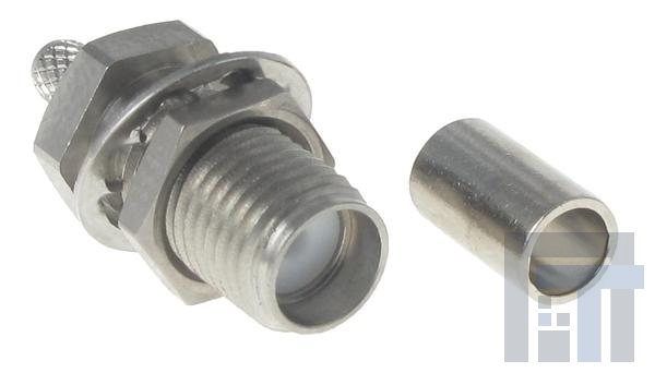 141-0304-412 РЧ соединители / Коаксиальные соединители STR CRIMP BLKHD JACK SRAINLESS STEEL