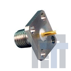141-0701-612 РЧ соединители / Коаксиальные соединители 4-HOLE FLANGEMNTJACK RECEPTACLE