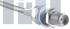 142-0307-401 РЧ соединители / Коаксиальные соединители SMA BULKHEAD JACK RG58/U 141 303 GOLD