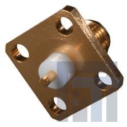 142-1701-121 РЧ соединители / Коаксиальные соединители 4 Hole Flange Mnt JK Recpt;gold