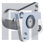 142-1801-501 РЧ соединители / Коаксиальные соединители SMA 4 HOLE FLNG W/ EMI GASKET GOLD