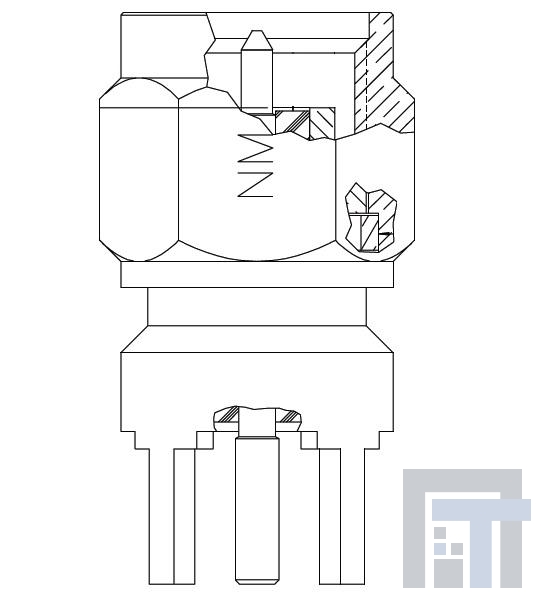 142-9801-201 РЧ соединители / Коаксиальные соединители SMA Non-Magnetic Plg Asmbly Strt PCB Mnt