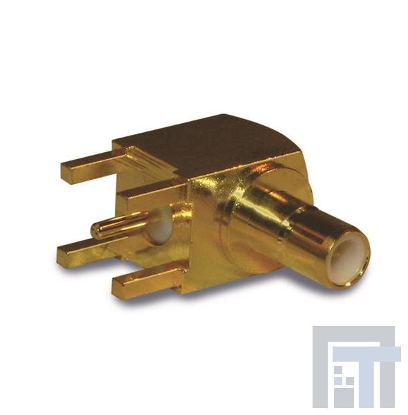 142146 РЧ соединители / Коаксиальные соединители SMB PCB R/A JACK 50 OHM GOLD