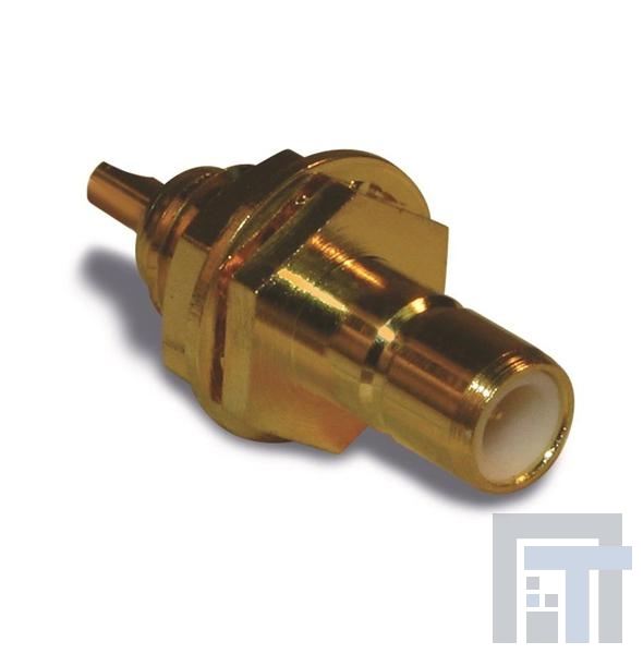 142150 РЧ соединители / Коаксиальные соединители SMB BULKHEAD JACK FRONT MNT 50OHM GOLD