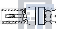 148385-1 РЧ соединители / Коаксиальные соединители TYPE C SOCKET VERT EMG COAX