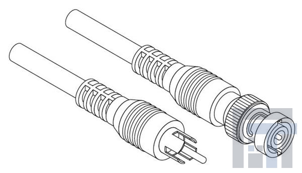 172-2130-EX Соединения РЧ-кабелей BLK BNC/RCA PLG