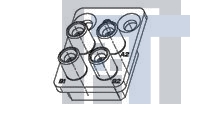 1996884-1 РЧ соединители / Коаксиальные соединители 4POS RF MOD VITA67.1 BACKPLN SMPM