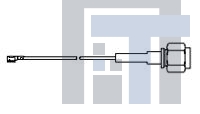 2032439-1 Соединения РЧ-кабелей UMCC to SMA Plug 200 mm Type III