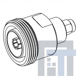 242266 РЧ адаптеры - междусерийные 7/16 Jack to SMA PLG Adapter, Low PIM