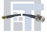 245101-01-06-00 Соединения РЧ-кабелей BNC St Plug to SMA ST Plug RG316 6in