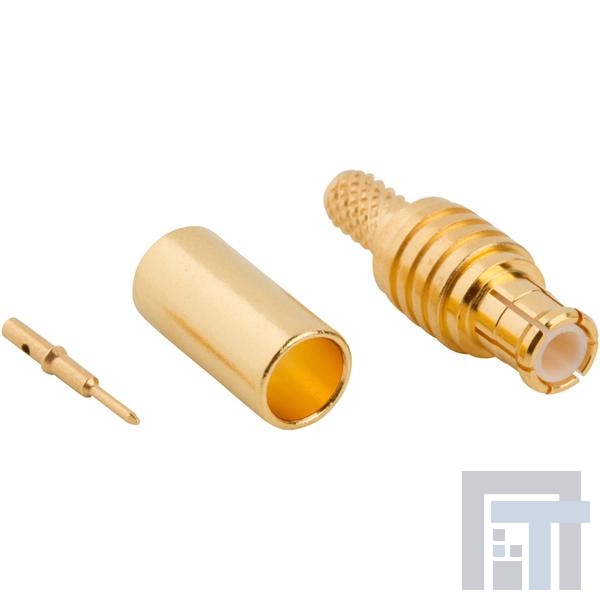 252121 РЧ соединители / Коаксиальные соединители MCX ST CRIMP PLUG 316 DBL BRAID GOLD