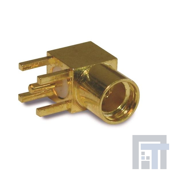 262105 РЧ соединители / Коаксиальные соединители MMCX RIGHT ANGLE PCB RECEPTACLE GOLD