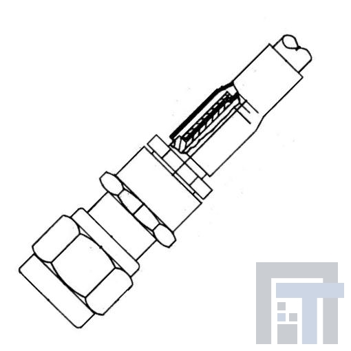 2900-6012 РЧ соединители / Коаксиальные соединители SMA PLG CBLD CRMP CLMP